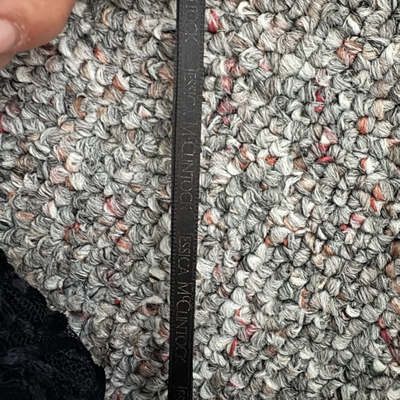 Jessica McClintock Black Sleeveless Lace Whimsical Goth Grunge Vintage Dress - Picture 5 of 10